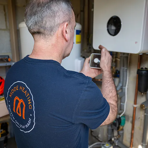 What happens during a boiler repair visit by Mode Heating