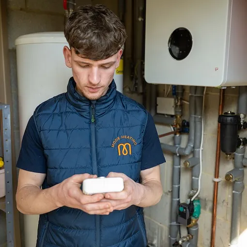 What happens during an annual boiler service by Mode Heating
